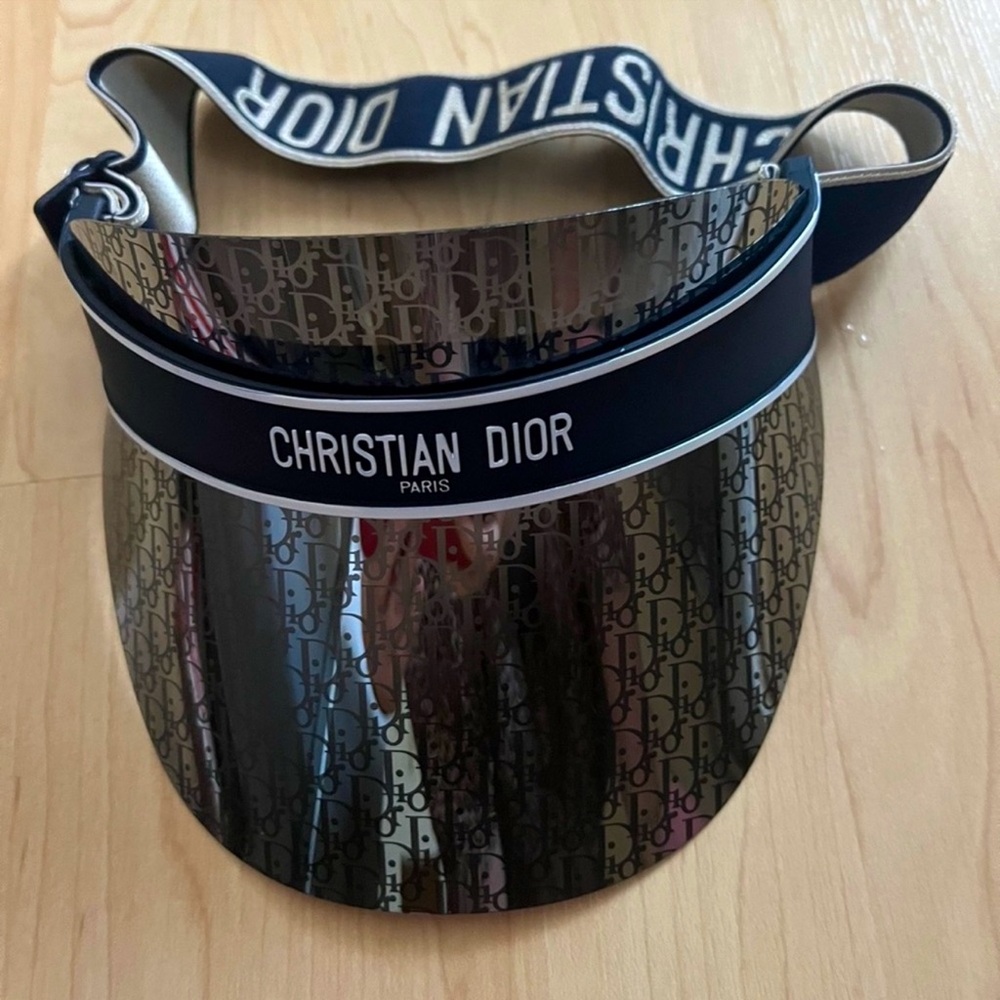 Dior Monogram Visor With Adjustable Strap - image 1
